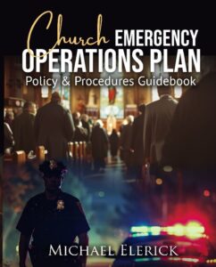 Front Book Cover titled, Church Emergency Operations Plan Policy & Procedures Guidebook