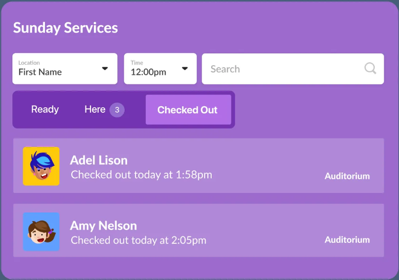 A check In Check Out system help to mitigate Custody Conflicts in Church
